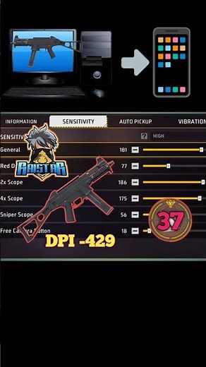 World's Best upm headshot + Settings ☠️⚙️ | New ump One Tap Headshot Trick !! 2025 setting