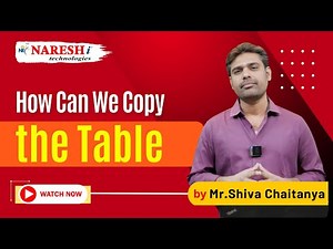 Learn to Copy Tables in Oracle | Oracle SQL Tutorial | NareshIT #oraclesql