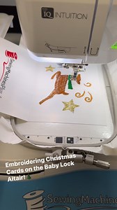 1.2K views · 13 reactions | We ❤️ embroidering christmas cards! Such a fun way to personalize and make your cards unique! Have you tried?!?淋❤️ | SewingMachinesPlus.com | Facebook