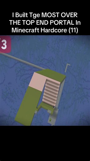 I Built Tge MOST OVER THE TOP END PORTAL In Minecraft Hardcore #kolanii #minecraft #viral #enderman #endportal
