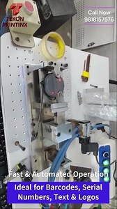 Label Marking on Vehicle Fuel Cap – Plastic Parts Laser Marking Machine