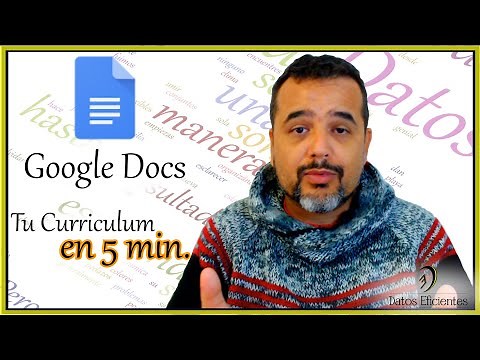 Google Docs | Crea tu Curriculum en menos de 5 min. | CV Fácil | Plantillas integradas Gratis