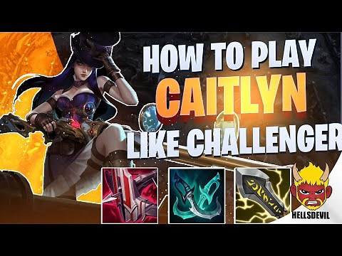WILD RIFT | How To Play Caitlyn Like A Challenger! | Challenger Caitlyn Gameplay | Guide & Build