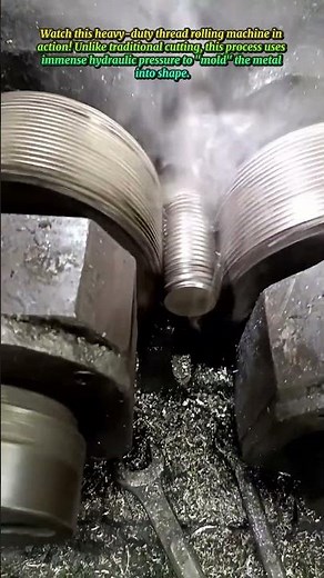 The Power of Cold Rolling: Instant Bolt Threading! 🔩🔥