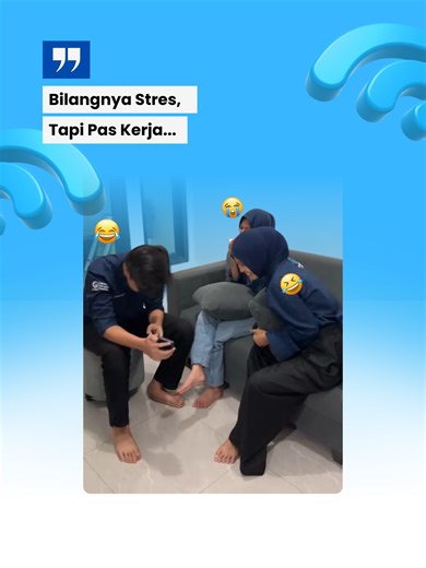 Bilangnya sih stres, tapi kalau sudah kumpul sama tim di tempat kerja, dramanya langsung berubah jadi komedi. Siapa nih yang punya rekan kerja kayak gini? Tag orangnya di bawah! 👇✨ ________________________________________ Pasang Enjoy Network sekarang! Hubungi Kami Sekarang : 📞 Admin 1 : 62 895-0973-6108 📞 Admin 2 : 62 822-6061-3821 📞 Admin 3 : 62 822-6061-3857 ⚡ Connect and Enjoy ⚡ #purwakartahits #purwakarta #infopurwakarta #connectandenjoy #enjoynetwork_purwakarta #wificepat #wificepattan