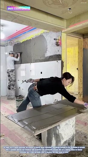 The Process of Interior House Renovation: Installing Ceramic Tiles