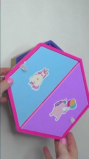 Cute Unicorn Stationery Box DIY 🦄💖 #stationery #crafts #shorts