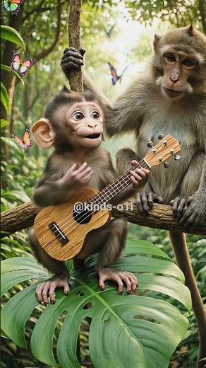 "Ooh Ooh Aa Aa Monkey Dance”“Happy Jungle Monkey Song”. #ytshorts#MonkeySong #KidsMusic