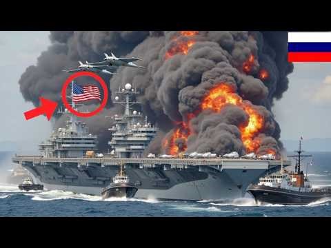 2 minutes ago: Russian Sukhoi Su-57 pilot destroys US aircraft carrier carrying 700 tanks