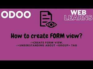 How to create form view in #Odoo | Odoo view tutorial