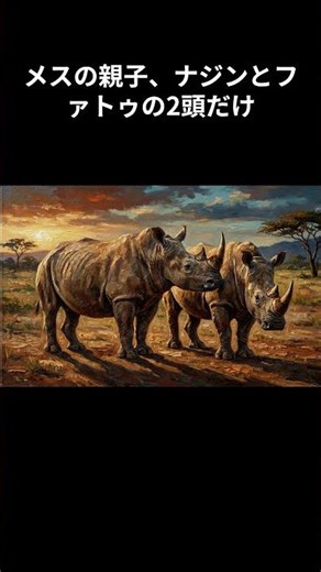 自然繁殖は不可能…。世界で残り2頭になった絶滅危惧種を知っていますか？ #shorts #ai生成 #映画