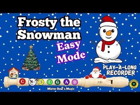 FROSTY THE SNOWMAN | CHRISTMAS RECORDER | Level 1 - recorder #christmassongs