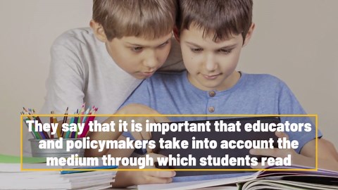 Kids Are Better At Reading On Paper Than On Screens