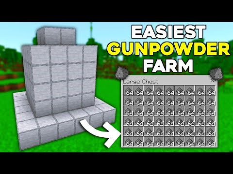 THE EASIEST Gunpowder Farm Tutorial in Minecraft Bedrock 1.21!
