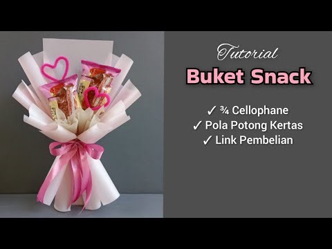 Cara Membuat Buket Snack Murah | Easy Snack Bouquet Tutorial