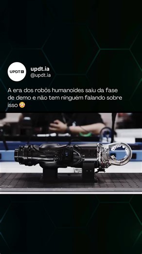 A Figure AI acabou de revelar um número que muda completamente a percepção sobre humanoides: 1 robô produzido POR HORA. Isso é 24x mais rápido do que apenas 4 meses atrás. Até agora, empresas como Tesla, Boston Dynamics e Apptronik nunca mostraram publicamente o ritmo real de produção. A Figure mostrou. 350 unidades já enviadas. 80% de rendimento na linha de produção. E é aí que a ficha começa a cair: isso não parece mais laboratório de pesquisa. Parece indústria. Enquanto isso, a 1X Technologie