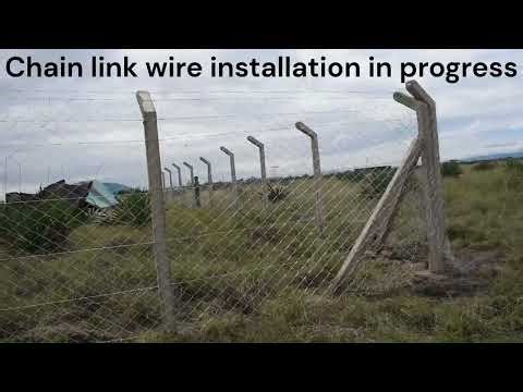 Chain link fence installation instructions.