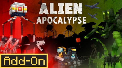 [Add-On]Alien Apocalypse Add-On-我的世界市场包免费下载-Minecraft Marketplace Alien Apocalyp