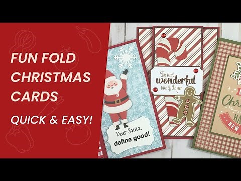 QUICK & EASY FUN FOLD CHRISTMAS CARDS!