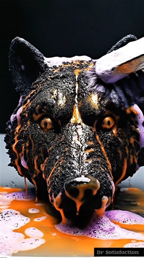 Unveiling a 24-Carat Golden Wolf Head| Earn 785,000$ | Extreme ASMR Cleaning #cleaning