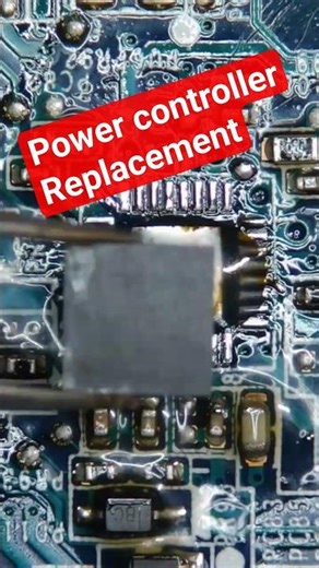 HP laptop power supply controller replacement.#boardrepair #soldering #electronis #diy