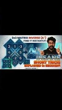 Solve 3x3 Matrix in 10 Seconds! 🔥 | Insane Short Trick | ByteSize Maths