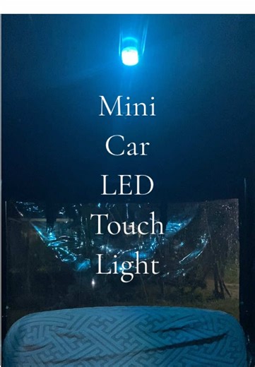 Mini Car Led Touch Light Wireless Interior Roof Ceiling Reading Lamp High Brightness LED Night Light USB Rechargeable #minilight #touchlight #ledlights #wirelesslights #carledlights