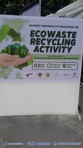 4.7K views · 43 reactions | Environmental Sanitation Center Recycling Fair: Eco-Waste Recycling Activity | 03.03.2023 | City Government of Muntinlupa - OFFICIAL | Facebook