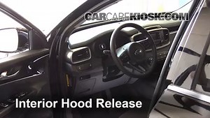How To Open Hood: 2016 Kia Sorento LX 3.3L V6