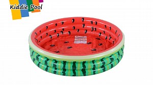 Watch Kiddie Pool, Watermelon 3 Ring Inflatable Pool for Kids 45" on Amazon Live