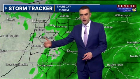 Rain will linger much of the day with thunderstorms possible later this evening