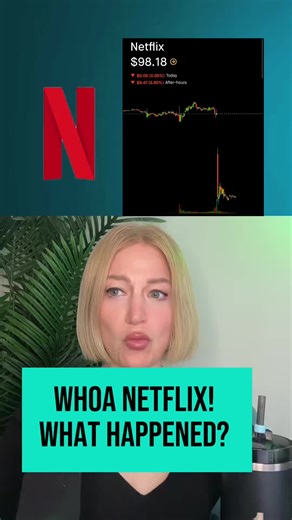 Whoa #Netflixstock! What happened? Why did it fall so hard? Here’s what’s up. #stockmarketnews #stockstobuy #investingtips #learnontiktok