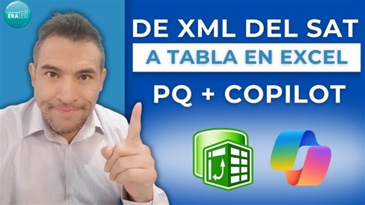 De XML (SAT) a datos limpios en Excel | Power Query + Copilot en acción | ¡Wow! 🤯 | Emmanuel Romero Apolinar