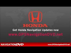 Honda Navigation DVD 2013 & Honda Navigation System Updates