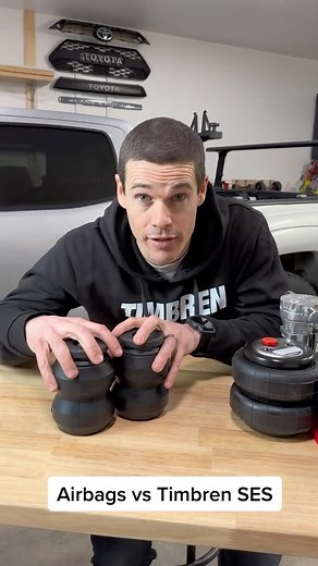 1.6K views · 26 reactions | Look no further than Timbren SES Progressive Spring rate✔️ Reducing Sag✔️ More Stability✔️ More Comfort✔️ No BS Lifetime Warranty✔️ #timbrenses #ses #timbren #helperspring #tundra #trailer #haul #pull #payload #suspension #springs #rubberspring #worktruck #truck #chevy #ford #titan #dodge #ram #squat #chevytrucks #fordtough #fordtrucks #f150 #squattedtrucks #sprintervan #heavyload #truckthings #airbags | Timbren Industries | Facebook