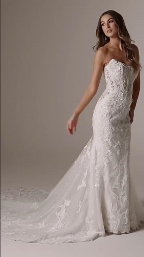 We found the dress from the Bridgeton ball! - Jovienne – Chantilly Lace Mermaid Wedding Dress