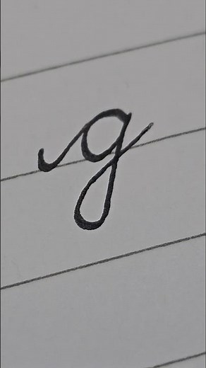How to write letter g.... handwriting... cursive writing...