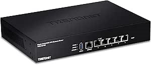 TRENDnet Gigabit Multi-WAN VPN Business Router, TWG-431BR, 5 x Gigabit Ports, 1 x Console Port, QoS, Inter-VLAN Routing, Dynamic Routing, Load-Balancing, High Availability, Online Firmware Updates