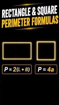 Rectangle & Square Perimeter ఎలా వచ్చింది? 📐 #Shorts #Maths #Geometry