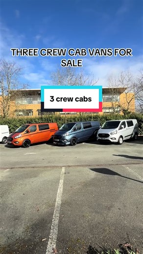 3 Ford transit custom crew cabs for sale. We offer finance, part exchange, warranty. #ford transit#selfemployed #fordtransit #tradielife