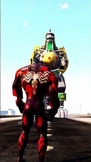 Spider-Man vs Venom vs Giant Robot #spiderman #venom #shorts