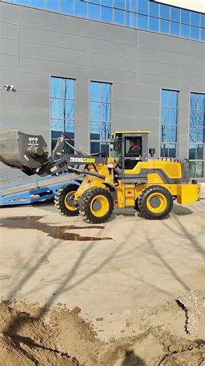 Loader + Mixer Bucket | Essential Concrete Equipment for Mountain Construction #earthopstv #viral