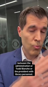 20K views · 491 reactions | President Trump's former criminal defense attorney is now running the Library of Congress after Trump abruptly fired Dr. Carla Hayden, the first woman and first Black person to serve as Librarian of Congress. The White House accused Hayden of "putting inappropriate books in the library for children" — even though that's not how the library works. https://www.cbsnews.com/news/todd-blanche-trump-attorney-librarian-of-congress/ | CBS News | Facebook