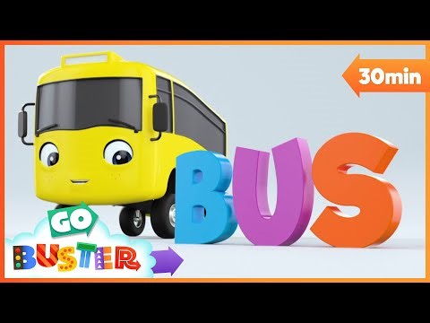 I Am Buster Song 🎵🚌Sing with Buster 30 Min | Go Buster - Bus Cartoons & Kids Stories