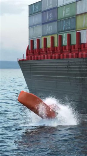 Small Boat vs Giant Container Ship | Epic Maritime 3D Animation