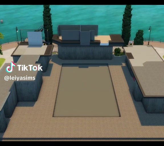 Another Cyber Punk Build (because I just love building these) ✨🌃 Full stop motion is up in my YouTube Channel! (Link in my bio) @The Sims #thesims4 #simsbuild #cyberpunk #stopmotion #fyp