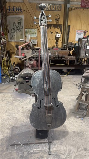 25K views · 403 reactions | Super cool metal cello with copper strings and forged elements. | The Blacksmith & The Painter | Facebook