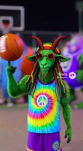 Oddly Satisfying: Alien Goat ✨👽🐐 | #OddlySatisfying #AlienGoat #basketball