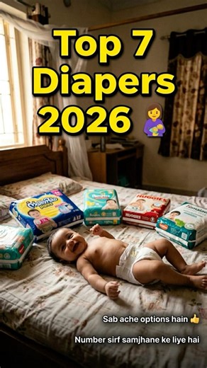 2026 ke Top 7 Best Baby Diapers 🤱 | Kaunsa Sahi Hai Baby Ke Liye?