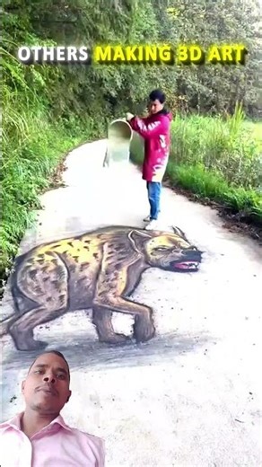 NORMAL 3D ART V/S THE LEGEND ONE 💀 #trollface​ #edit​ #troll​ #mahashivratri